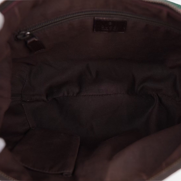 ❌️❌️SOLD❌️❌️BD41❤️ GUCCI Monogram Web Halfmoon Crossbody Bag - Picture 16 of 16